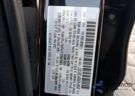 2021 Mazda Cx-5 Grand Touring z USA, uszkodzony, nr VIN JM3KFADM2M1391007